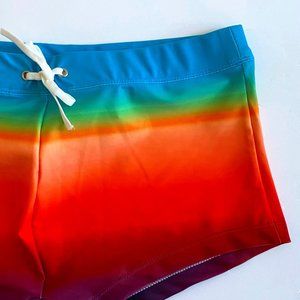 SKULL & BONES RAINBOW SWIM TRUNK